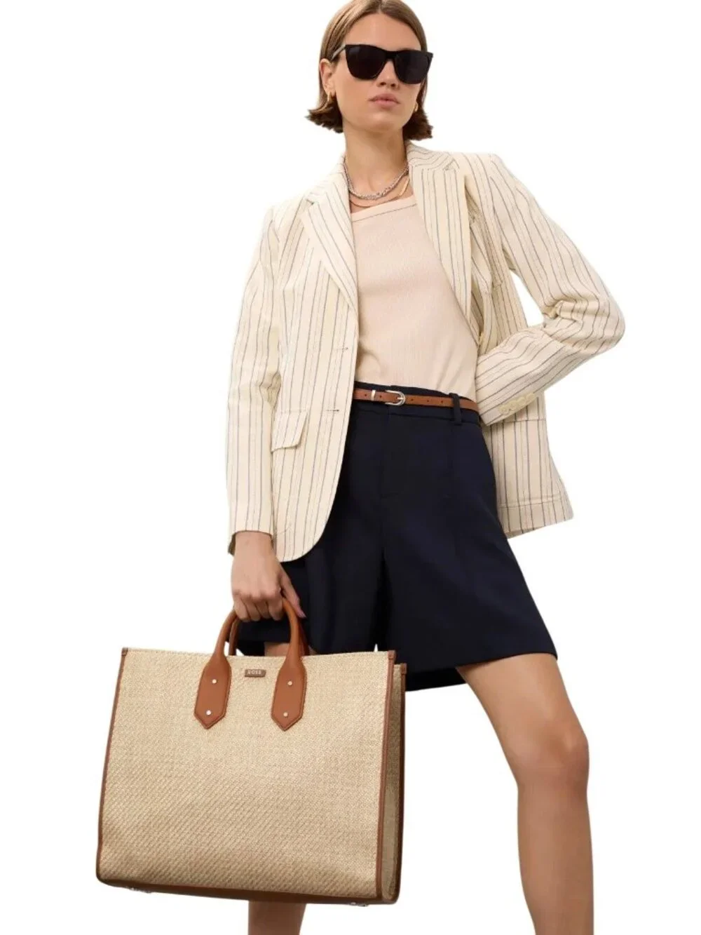 BOSS Sandy Tote in Natural Beige Womens Bag Travel Handbag